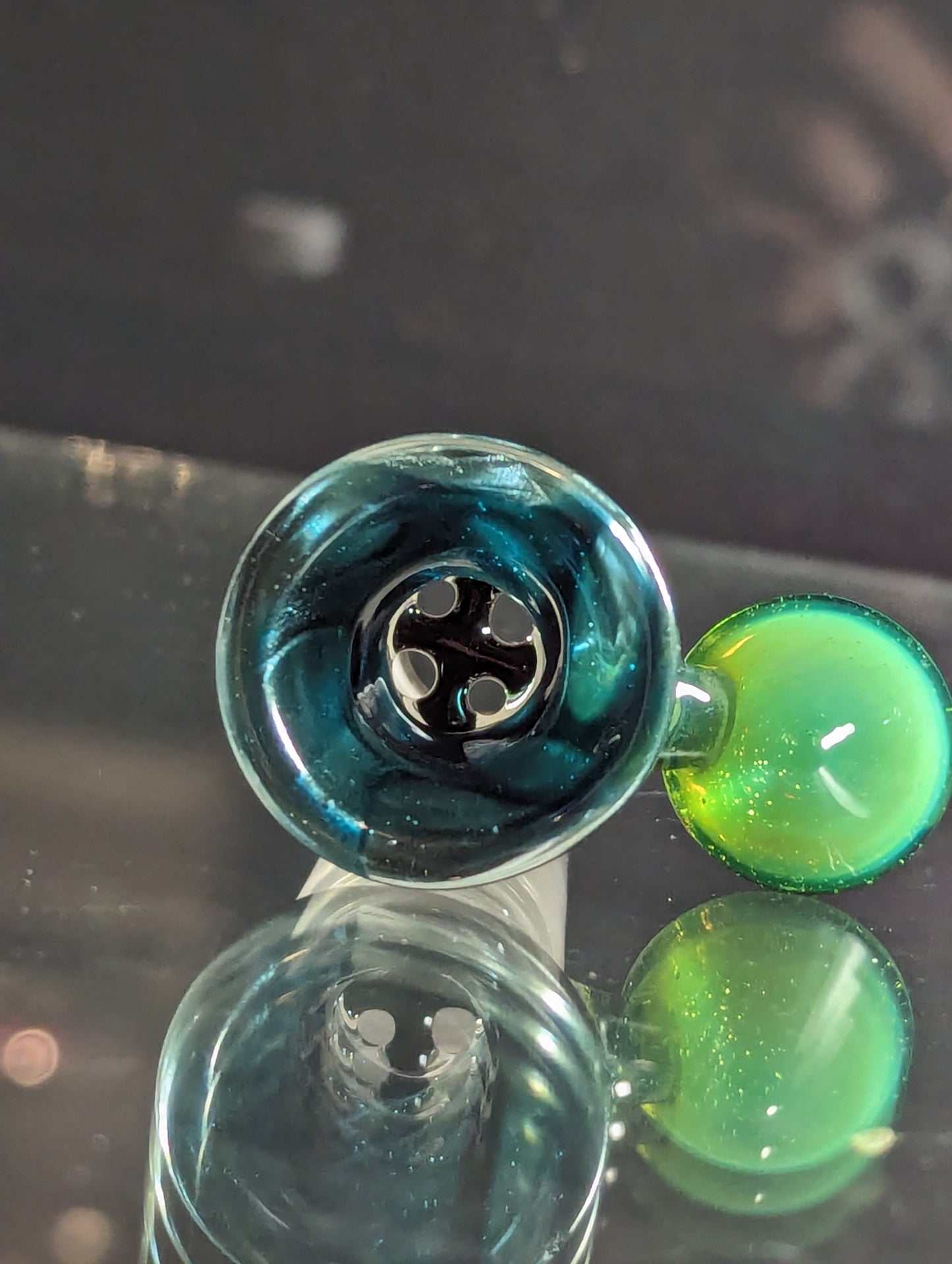 18mm 4-hole Slide In unobtanium and slyme